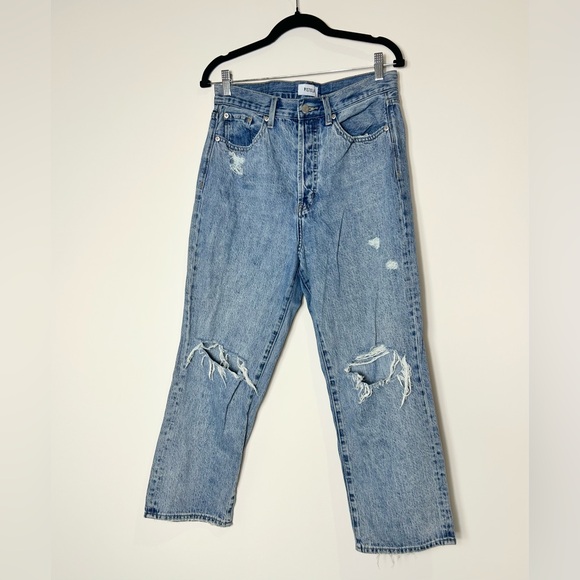 PISTOLA Cassie Crop Jeans - Super High Rise Straight Crop in Elixir - Picture 2 of 5